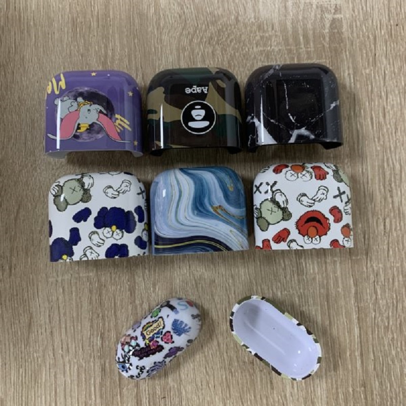 廣東水轉(zhuǎn)印廠家 藍牙耳機外殼水轉(zhuǎn)印水貼UV噴涂定制加工18948322501